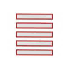Рамки заголовков магнитные A4/A3 красные Magnetofix Frame TOPSIGN Red Set (1131806)