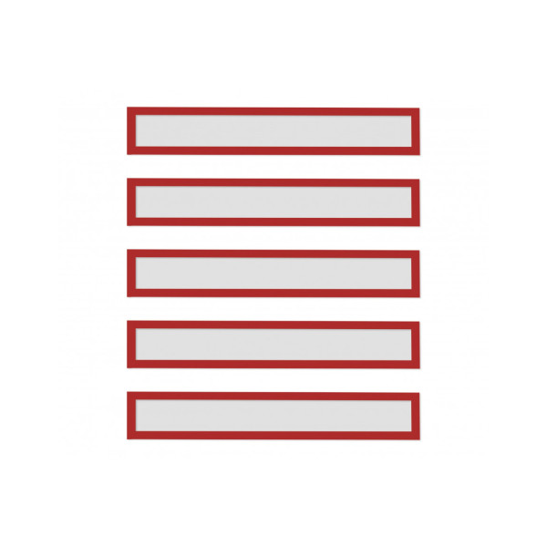 Рамки заголовков магнитные A4/A3 красные Magnetofix Frame TOPSIGN Red Set (1131806)