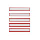 Рамки заголовков магнитные A4/A3 красные Magnetofix Frame TOPSIGN Red Set (1131806)