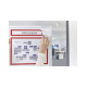 Рамки заголовков магнитные A4/A3 красные Magnetofix Frame TOPSIGN Red Set (1131806)