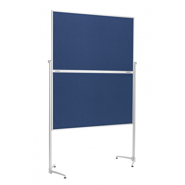 Доска модерационная мобильная складная 1200x1500 синяя Magnetoplan Design-Seminarboard Evolution+ Mobile Folding Felt-Blue (1151303)