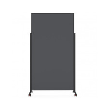 Доска модерационная мобильная 1000x1800 серая, каркас черный Magnetoplan Design-Seminarboard VarioPin Mobile Felt-Gray BlackEdition (1181201)