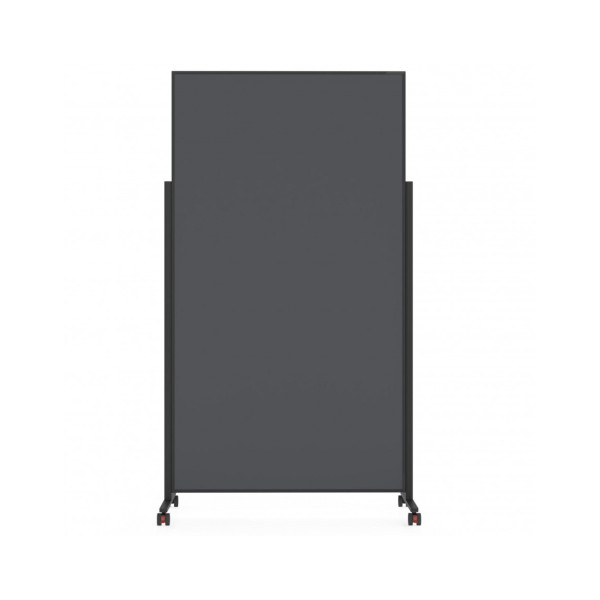 Доска модерационная мобильная 1000x1800 серая, каркас черный Magnetoplan Design-Seminarboard VarioPin Mobile Felt-Gray BlackEdition (1181201)