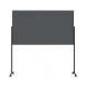 Доска модерационная мобильная 1000x1800 серая, каркас черный Magnetoplan Design-Seminarboard VarioPin Mobile Felt-Gray BlackEdition (1181201)