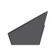 Доска модерационная мобильная 1000x1800 серая, каркас черный Magnetoplan Design-Seminarboard VarioPin Mobile Felt-Gray BlackEdition (1181201)