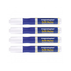Маркеры универсальные заправляемые Magnetoplan Refillable Marker Blue Set (1228503)