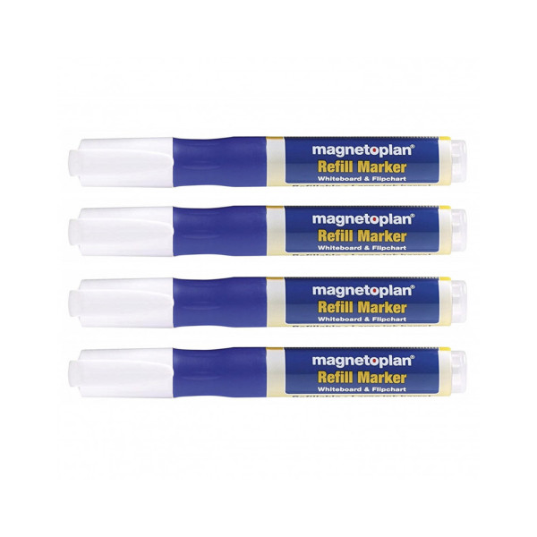 Маркеры универсальные заправляемые Magnetoplan Refillable Marker Blue Set (1228503)