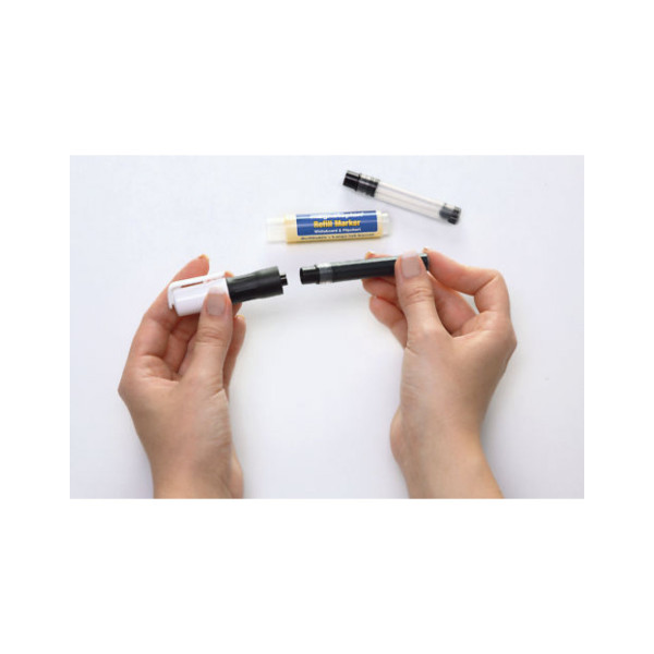 Маркеры универсальные заправляемые Magnetoplan Refillable Marker Blue Set (1228503)