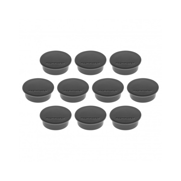 Магниты круглые 40/2.2 черные Magnetoplan Discofix Color Black Set (1662012)