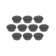 Магниты круглые 40/2.2 черные Magnetoplan Discofix Color Black Set (1662012)