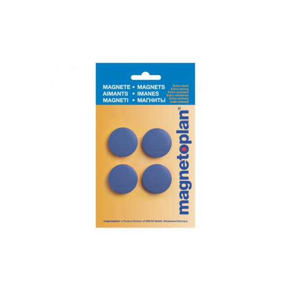 Магниты круглые 30/0.7 блистер синие Magnetoplan Discofix Standard Dark-Blue Set (16642414)
