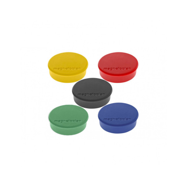 Магниты круглые 24/0.3 разноцветные Magnetoplan Discofix Hobby Assorted Set (1664510)