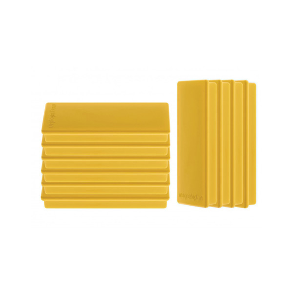 Магниты прямоугольные 55x22/1.3 желтые Magnetoplan Rechteck Yellow Set (1665102)