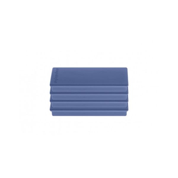 Магниты прямоугольные 55x22/1.3 блистер синие Magnetoplan Rechteck Dark-Blue Set (16651414)