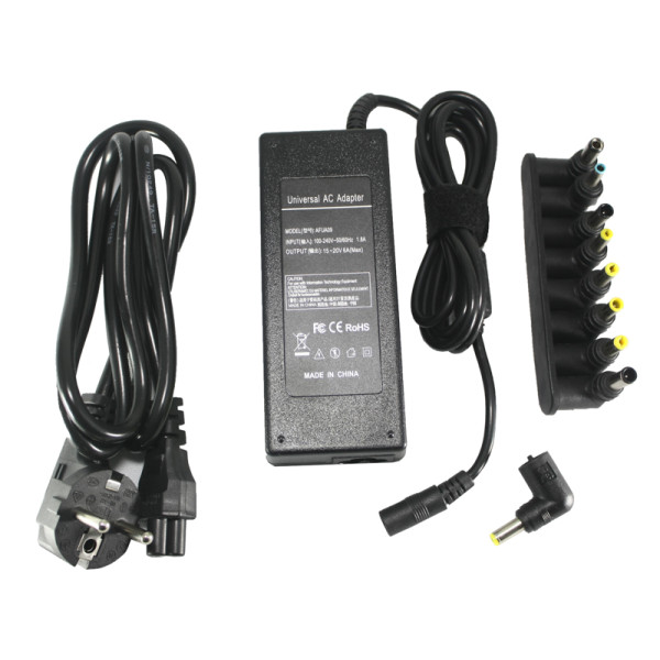 Универсальный блок питания для ноутбуков PowerPlant 220V, 15-20V 120W 10A
