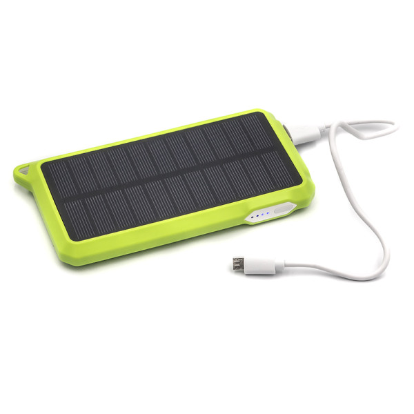 Универсальная cолнечная мобильная батарея PowerPlant/PB-SS002/10000mAh/green