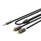 Аудио кабель ORICO 3.5 мм - 2*RCA (AM-MRC1-15-BK-BP)
