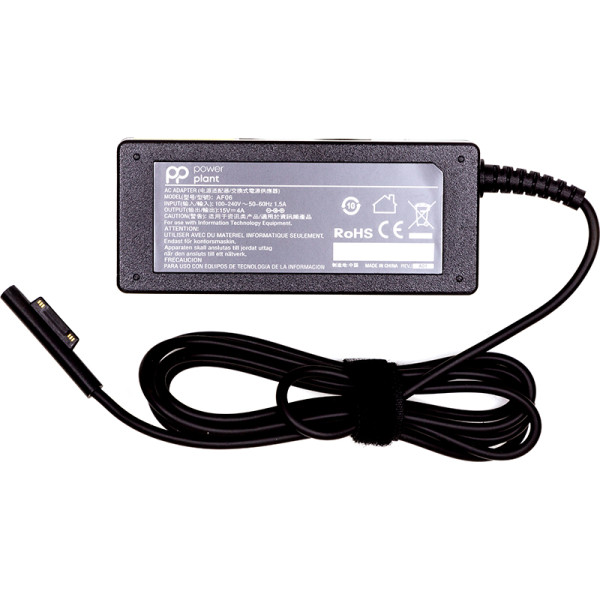 Блок живлення для ноутбуків PowerPlant MICROSOFT 220 В, 15 В 65 Вт 4 А (MS7)