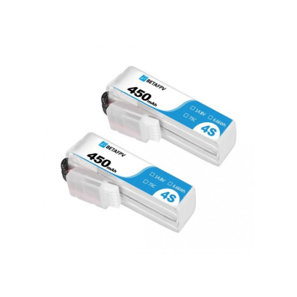 Аккумуляторы 450mAh 4S 75C BetaFPV (2шт)