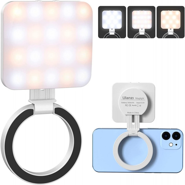 Лампа селфі для айфону магнітна MagSafe біла Ulanzi LT010 3045