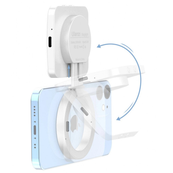 Лампа селфі для айфону магнітна MagSafe біла Ulanzi LT010 3045