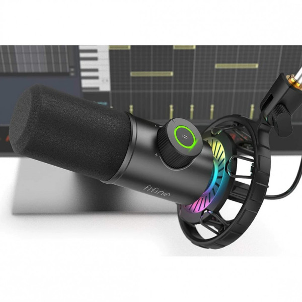 Микрофон студийный динамический USB Fifine K658