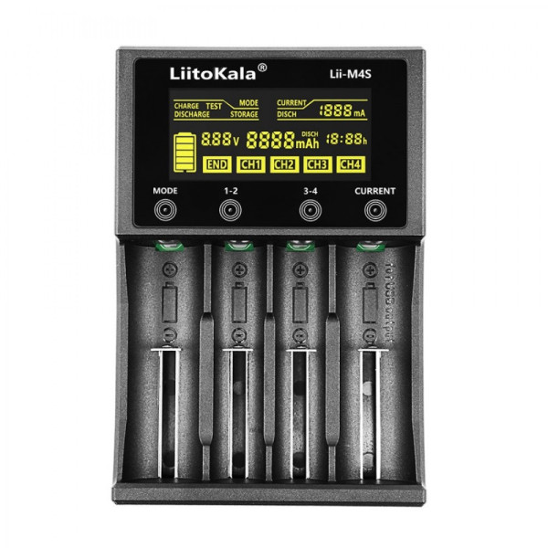 Зарядное устройство с тестом емкости 18650 AA AAA Li-ion Ni-MH, NiCd LiitoKala Lii-M4S