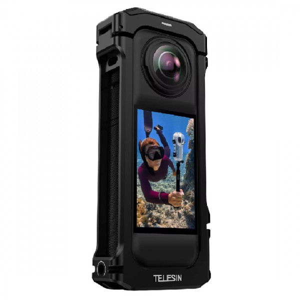 Рамка Insta360 X4 алюминиевая вертикальная/горизонтальная Telesin S6-FMS-12-TIS