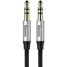 Аудіо-кабель Baseus Yiven Audio Cable M30 1,5 м Сріблясто-чорний