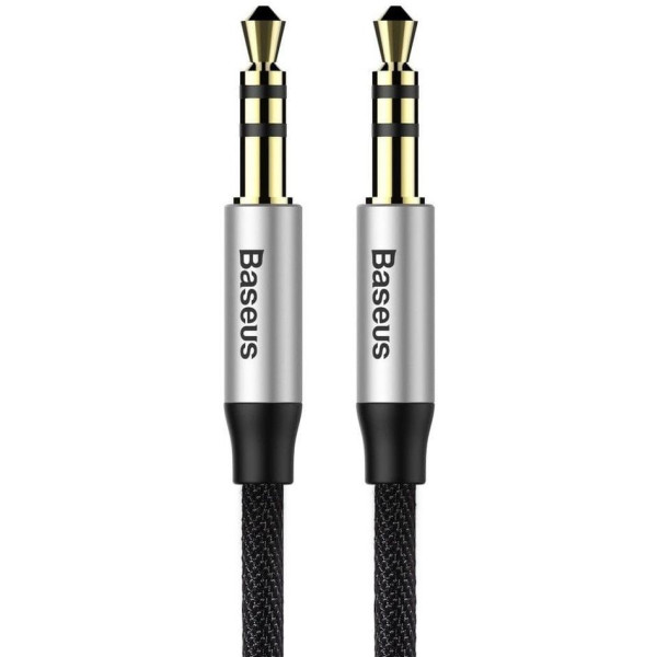 Аудіо-кабель Baseus Yiven Audio Cable M30 1,5 м Сріблясто-чорний