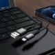 Кабель ACEFAST C1-02 USB to iP 2.4A, 1.2m, nylon, aluminum connectors, Gray