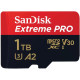 Картка пам’яті microSDXC (UHS-1 U3) SanDisk Extreme Pro A2 1TB клас 10 V30 (R200МБ/с,W140МБ/с) (адаптер)