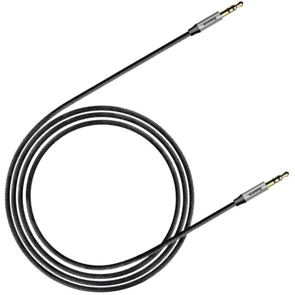 Аудіо-кабель Baseus Yiven Audio Cable M30 1,5 м Сріблясто-чорний