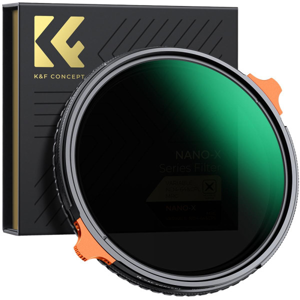 Светофильтр K&F Concept 77mm Variable ND4-64+CPL Nano-X 2-6 Stop (KF01.1917)