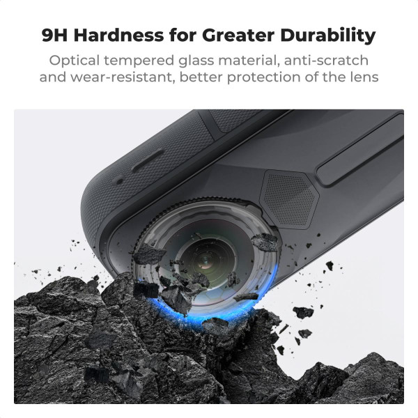 Захисні накладки на об’єктив K&F Concept для Insta360 X5 із загартованого оптичного скла з багатошаровим покриттям (KF31.185)