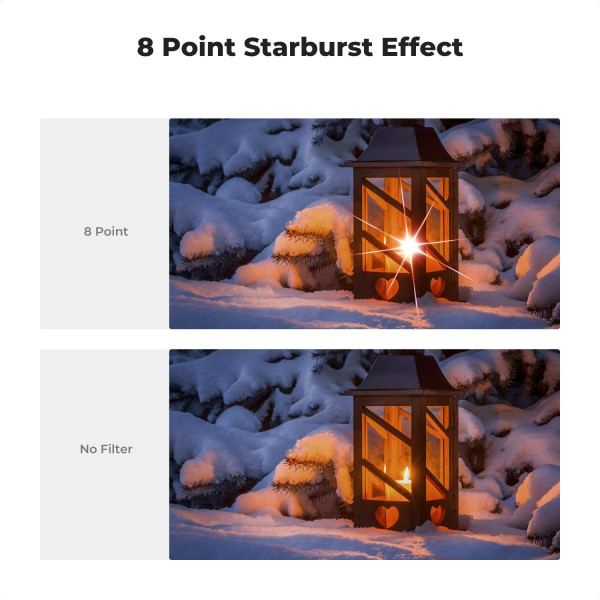 Набор светофильтров K&F Concept 82mm Nano-K Series Star Filters 3-в-1 (4/6/8 лучей) (SKU.2135V1)
