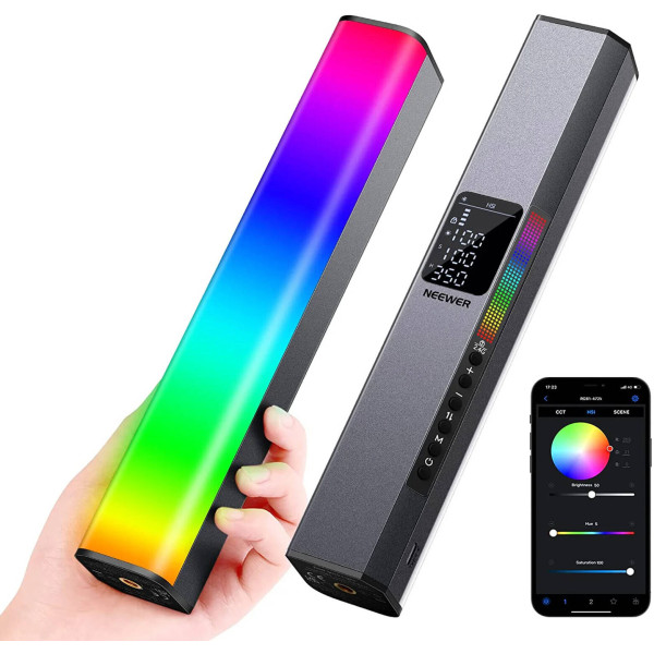 Світлодіодний RGB LED жезл NEEWER BASICS RGB1 для фото та відеозйомки RGB1 RGB HANDHELD LED VIDEO 10 Вт