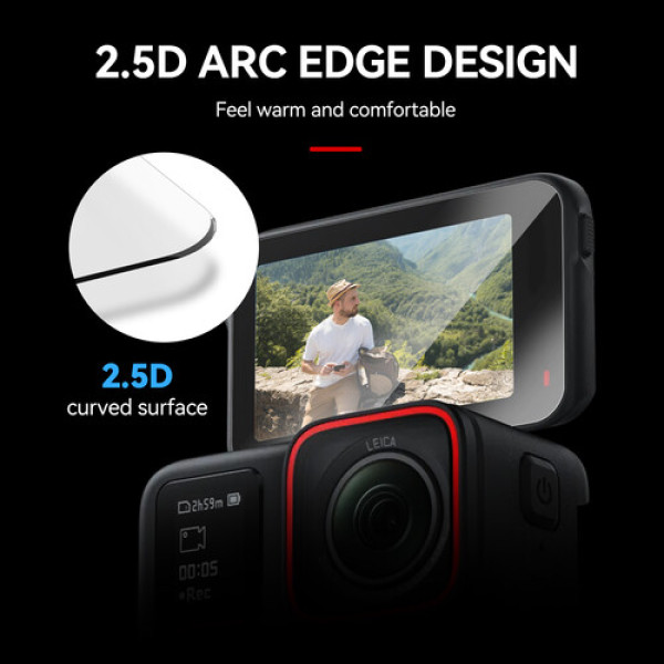 Скло захисне Insta360 Ace Pro загартоване 2.5D 9H Telesin S6-FLM-02-TIS