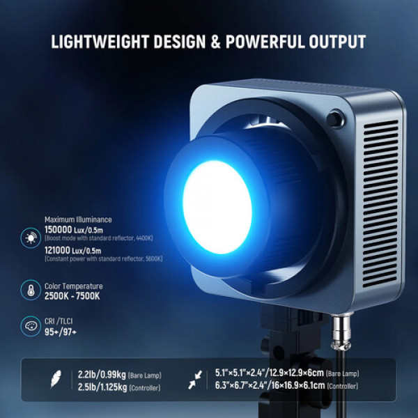 Портативный свет Neewer HS200C 280W RGB LED Video Light для мобильной студийной съемки (HS200C)