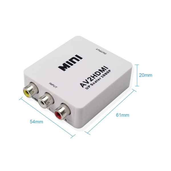 Конвертер видеосигнала ReadyToSky MINI AV RCA - HDMI