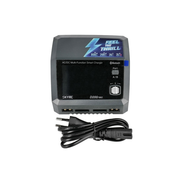 Зарядний пристрій універсальний дуо SkyRC D200neo 200W/800W з блоком живлення (SK-100196)