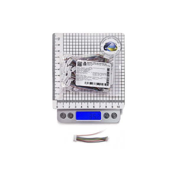 50 шт - Кабель силиконовый Micro JST-SH F 8 pin - контакты JST-SH 8 pin (50 мм)