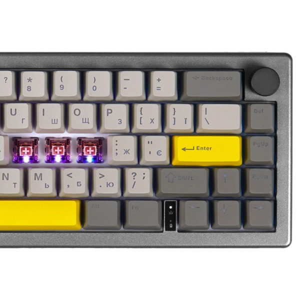 Беспроводная механическая клавиатура EPOMAKER EK68 Flamingo Black (EK68-B-F)