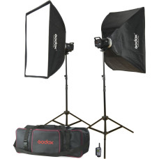 Набір студійний GODOX MS300-F (MS300-2, софт.60х90-2, стійка-2, радіо, сумка)
