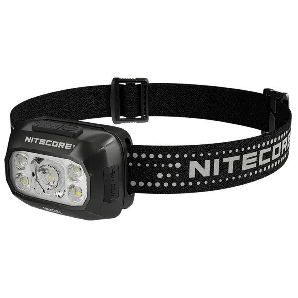Налобный фонарь Nitecore NU30 2024 (500 люмен, 3 режима, IP68, USB-C), черный