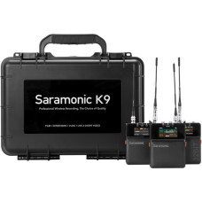 Беспроводная аудиосистема Saramonic K9 с UHF-передачей и OLED-дисплеем