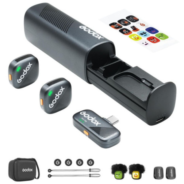 Мікрофон бездротовий Godox Cube-SС Kit2