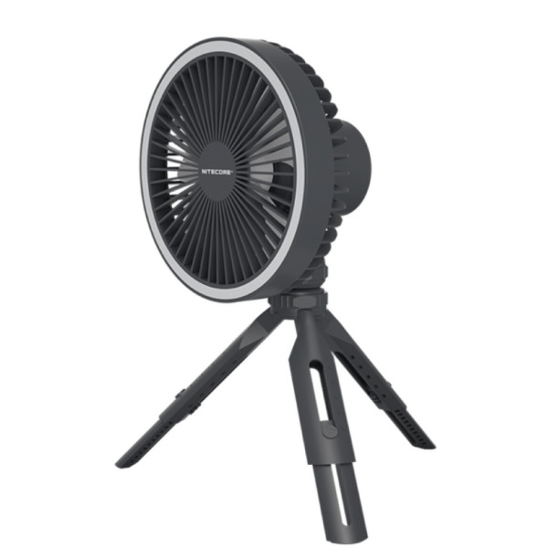 2в1 - Беспроводной вентилятор, Power Bank Nitecore NEF10 (10000mAh, подсветка), серый