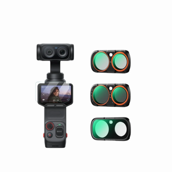 Набір світлофільтрів для Insta Luna Ultra: CPL + Black Mist 1/4 + ND2–32, загартоване захисне скло та аксесуари для очищення (KF0103.9901.0040)