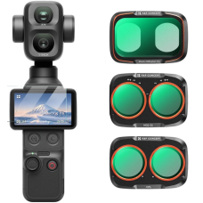 Набір світлофільтрів для Pocket 4 Pro: CPL + Black Mist 1/4 + ND2–32, захисне скло та аксесуари для очищення (KF0103.9902.0120)